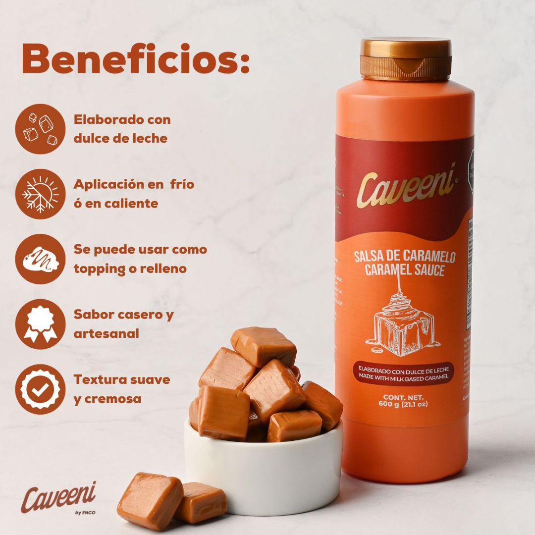 Salsa De Caramelo "Caveeni", Bote 600g.