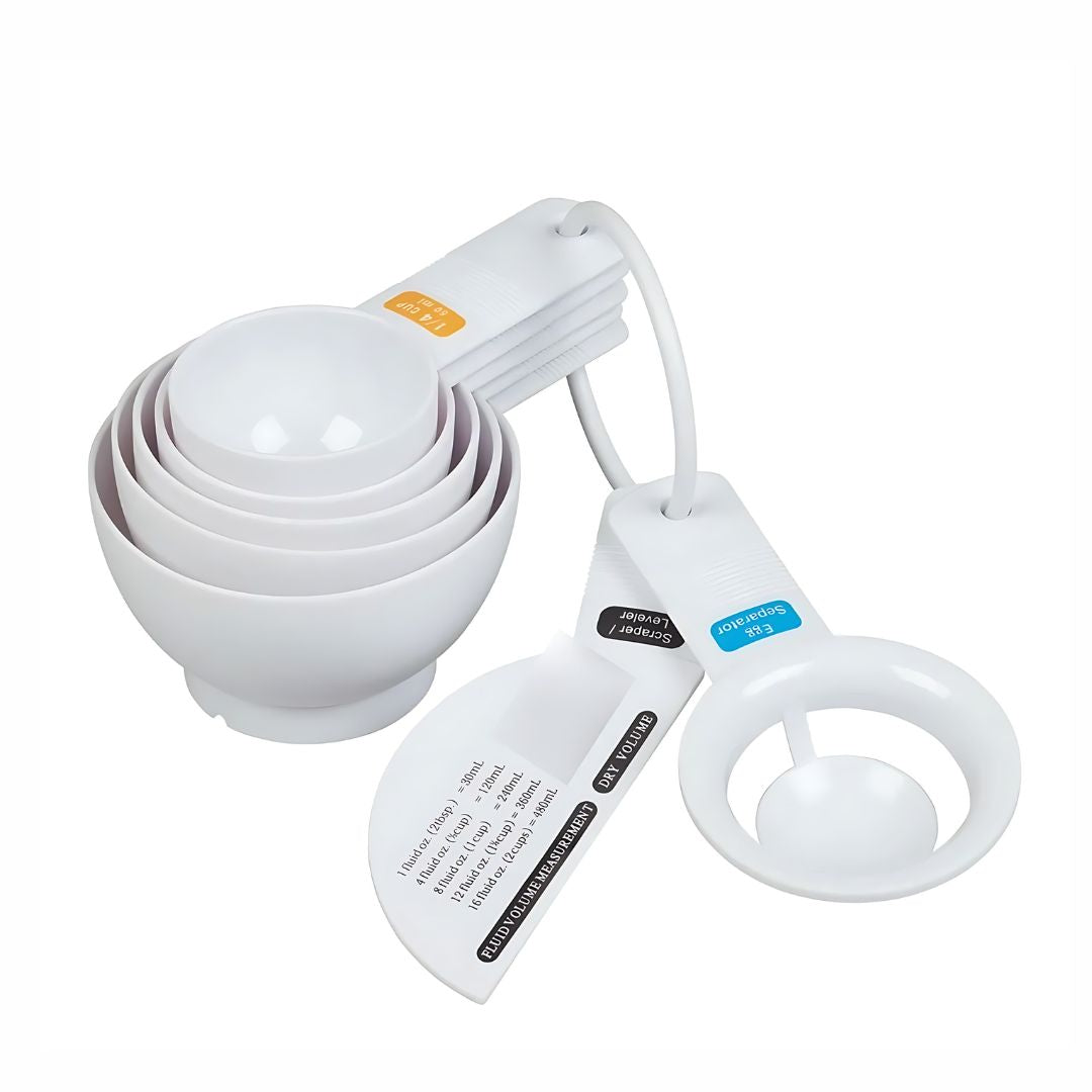 Set Tazas Medidoras con Separador de Yema 7 pzas