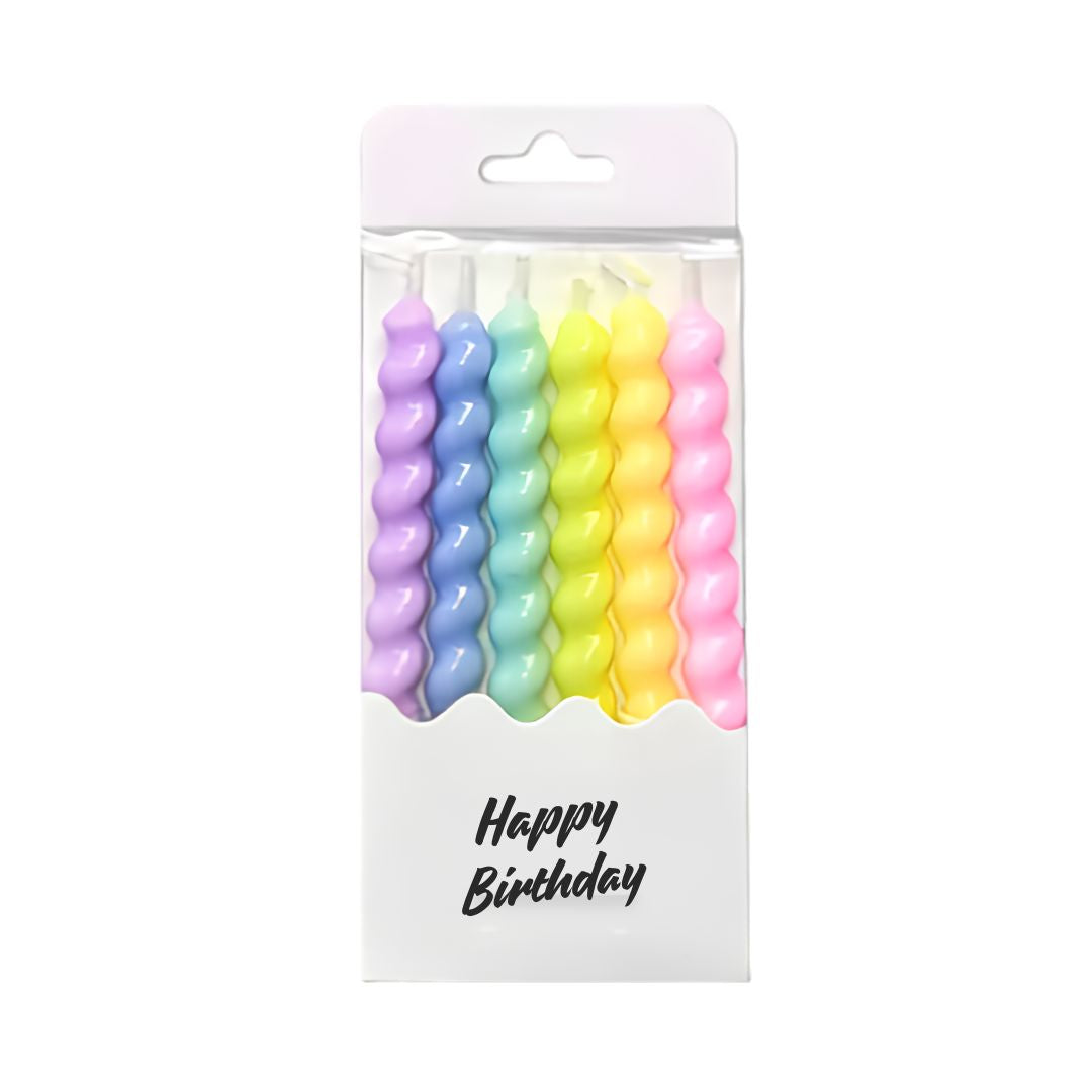 Vela para Pastel Arcoíris 6 piezas