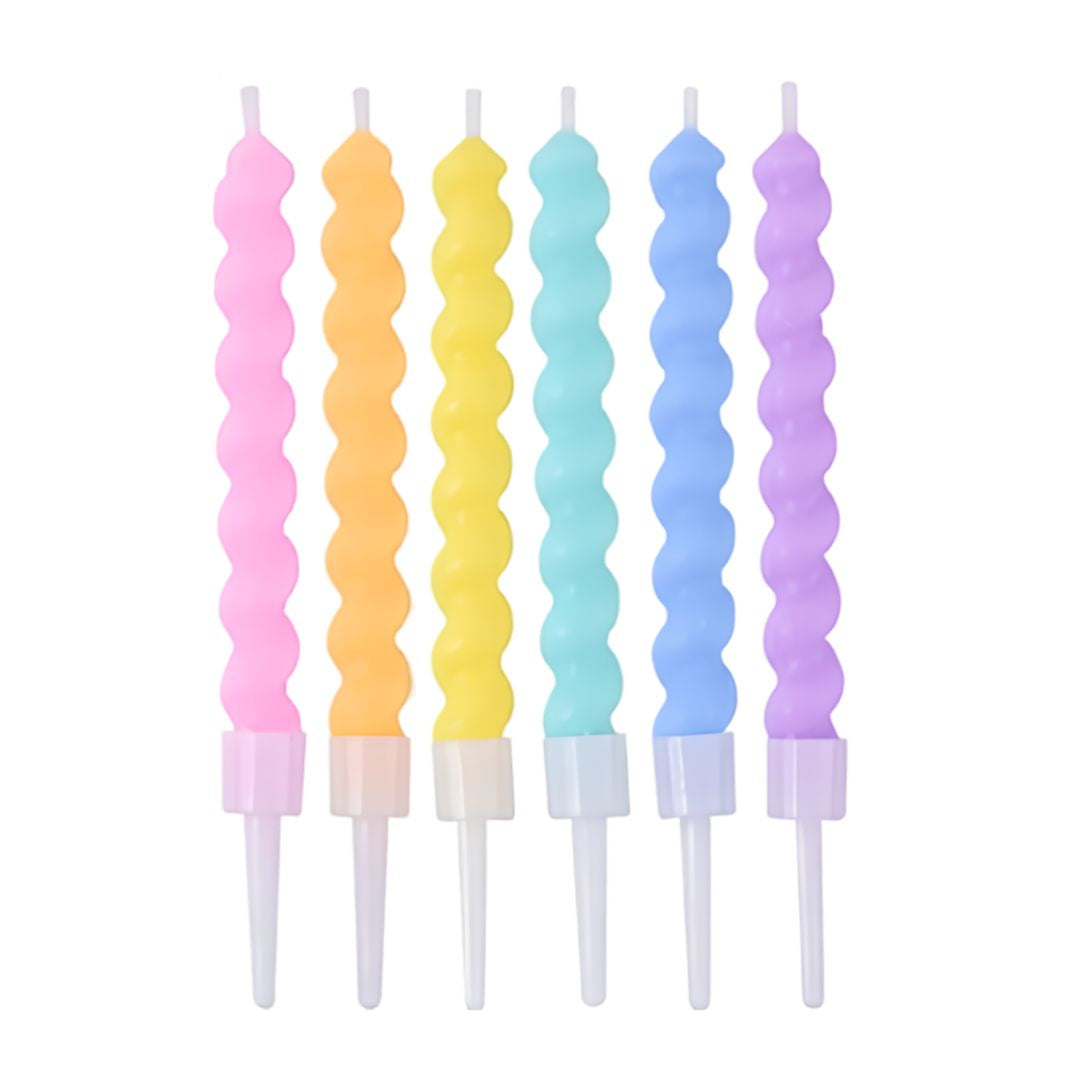 Vela para Pastel Arcoíris 6 piezas