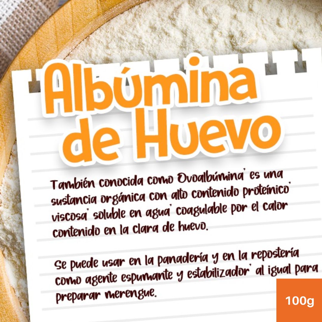 Albumina De Huevo 100 Grs - El Mundo de la Repostería