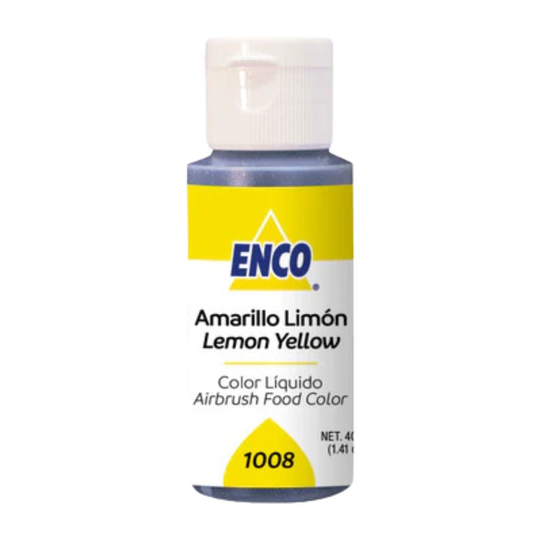 Colorante Enco Amarillo Limon Liquido Bote 40GR