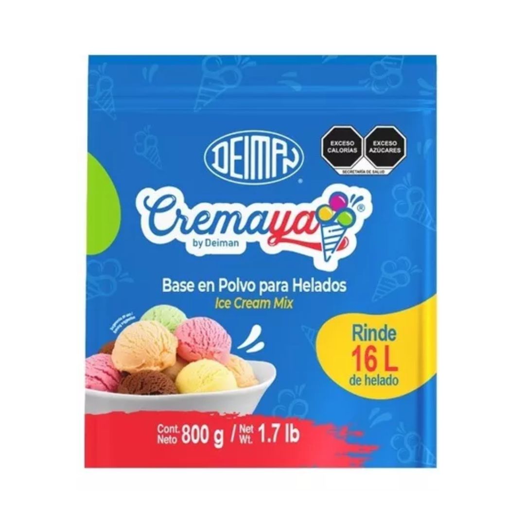 Base Para Helados Cremaya, 800gr.