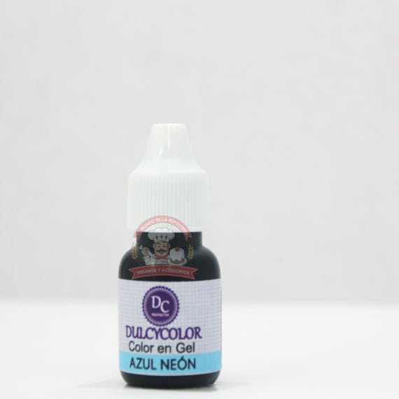 Color En Gel Gotero 10 Ml Azul Neón - El Mundo de la Repostería