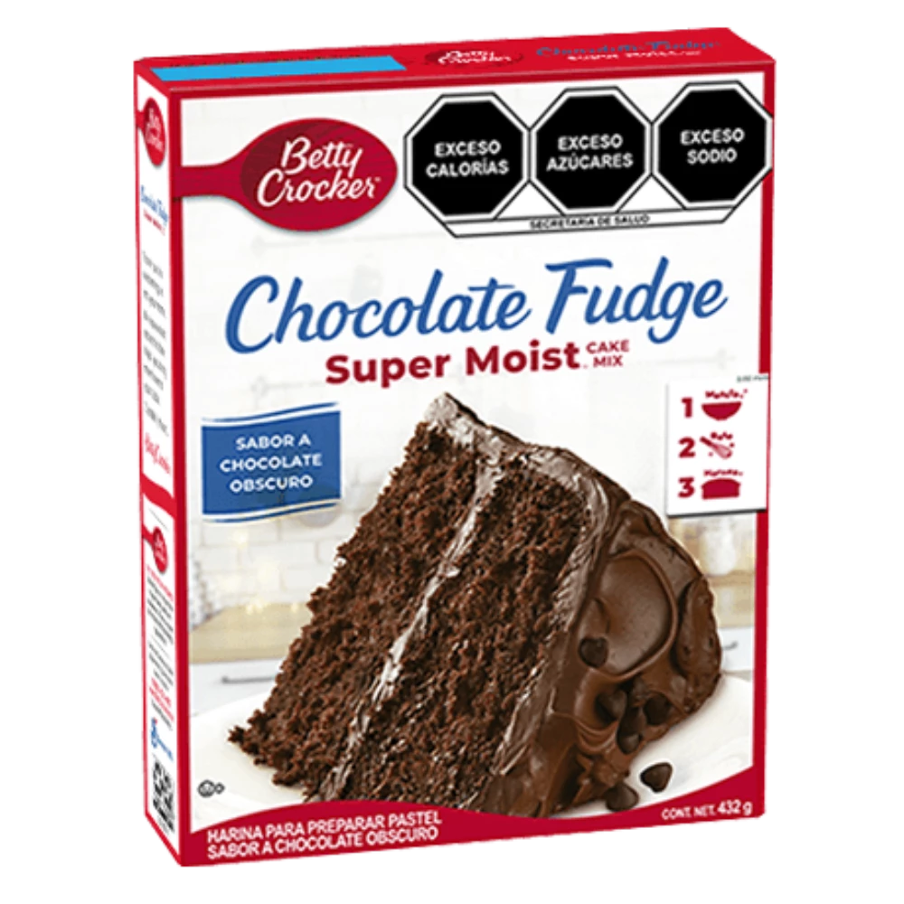 Harina Para Pastel Betty Crocker Chocolate Fudge 432gr