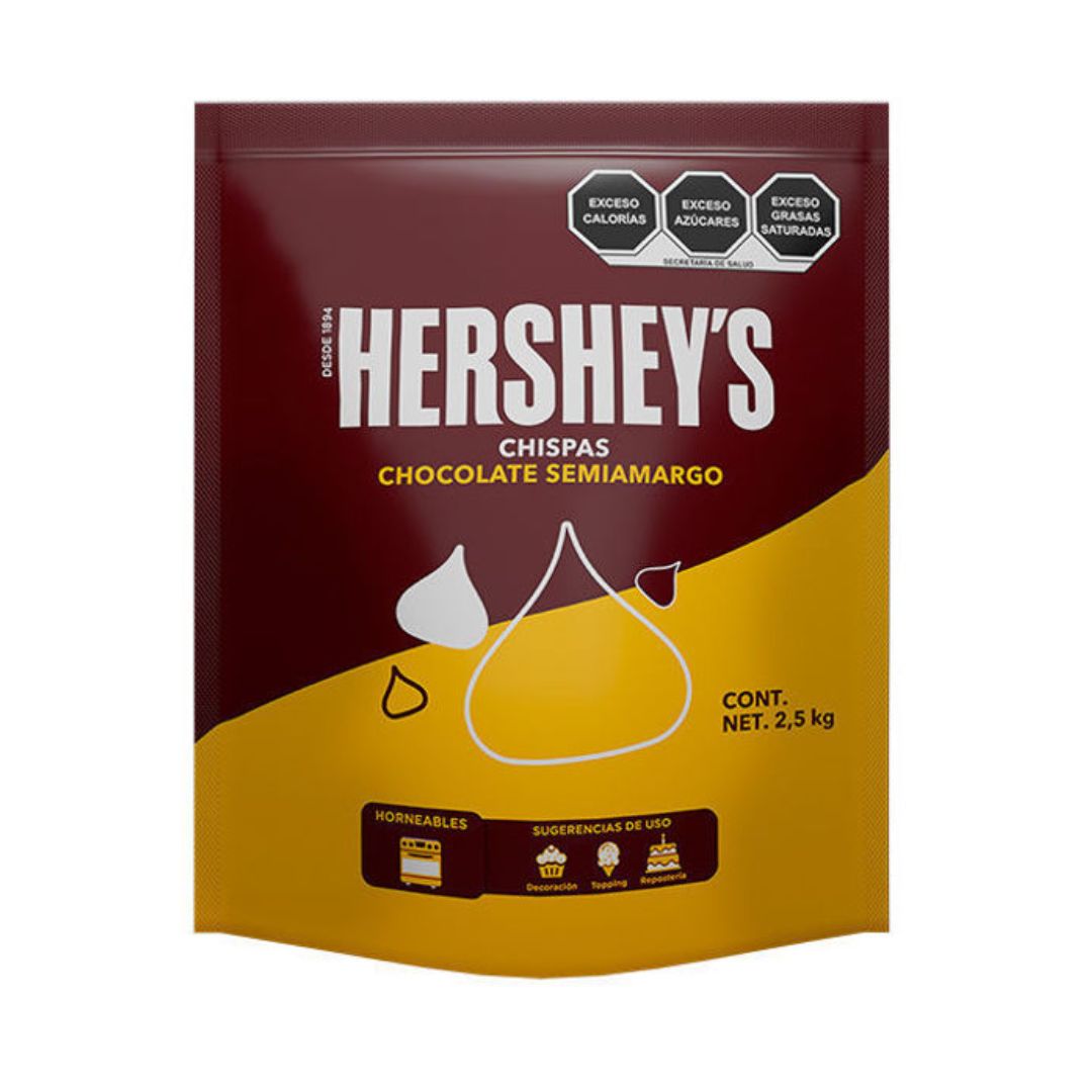 Mini Kisses Semi-Amargo Hershey Bolsa 2.5Kg