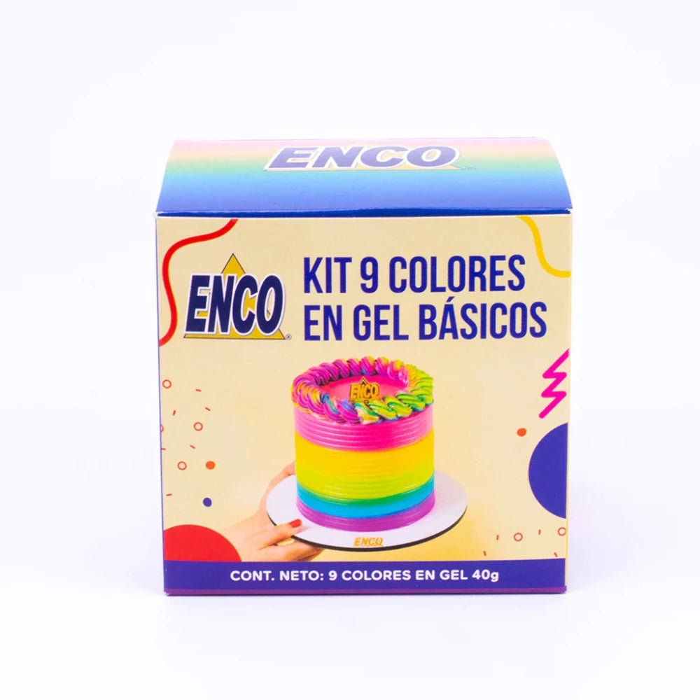 Kit De 9 Colores Basicos En Gel De 40Gr