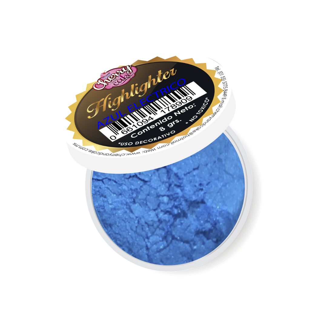 Highlighter Color Azul Eléctrico