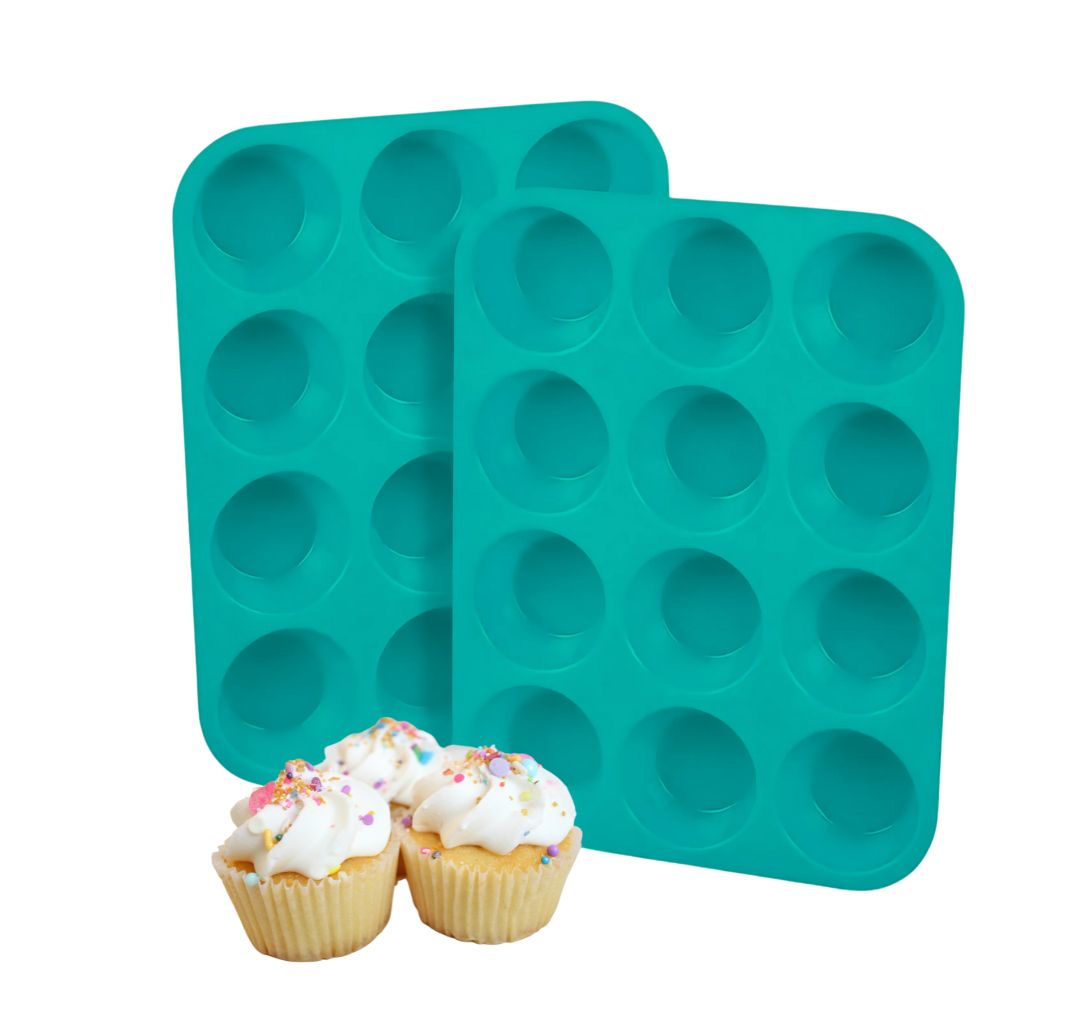 Molde Silicon Cupcake 12 Cavidades, 6.5cm