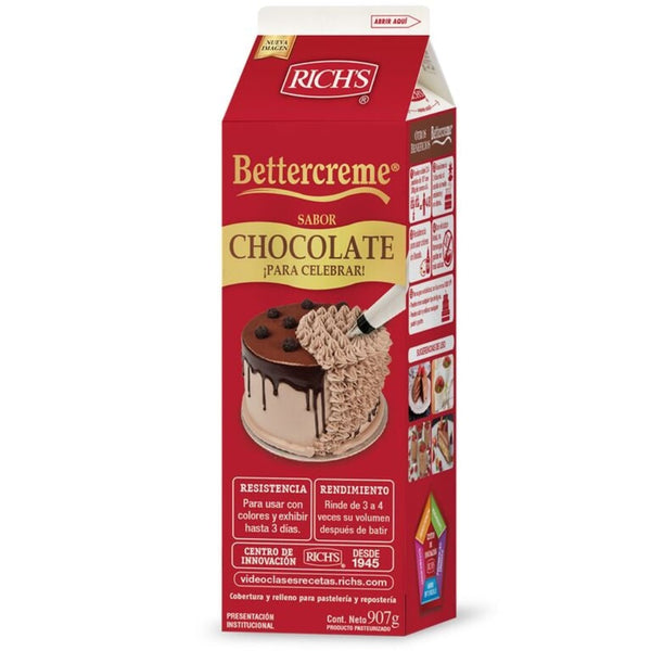 Crema Para Batir Sabor Chocolate Bettercreme 1Lt