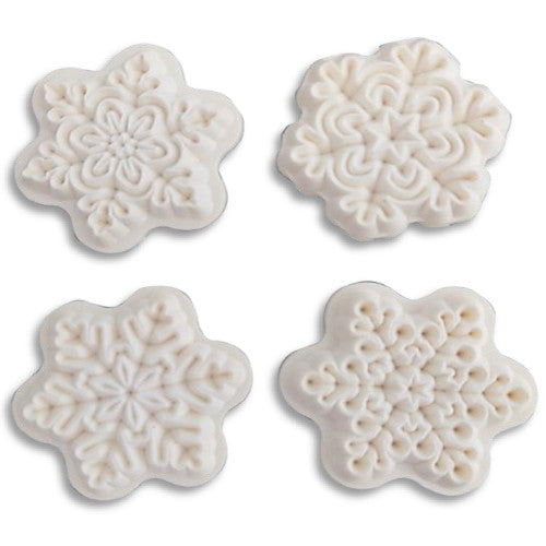 Juego Cortador/Marcador Plastico Copo De Nieve 4 Piezas