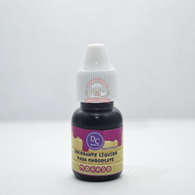 Color Liquido Para Chocolate Gotero 10 Ml Morado