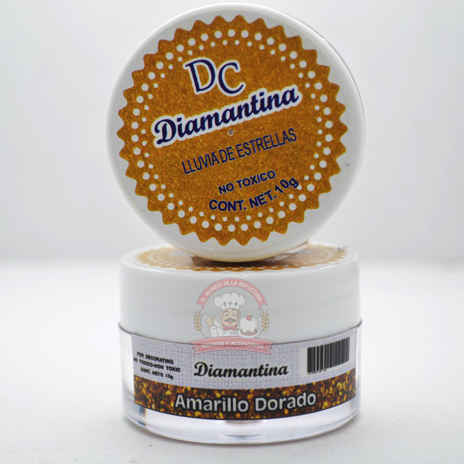 Diamantina 100Gr Amarillo Dorado