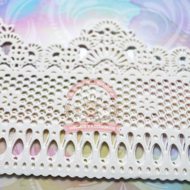 Encaje Comestible Españos (3 pzs de 35.3 x 9.6 cm)