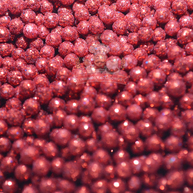 Gragea Diamantada Mediana Roja 100Gr