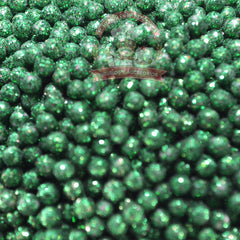 Gragea Diamantada Mediana Verde Esmeralda 100Gr