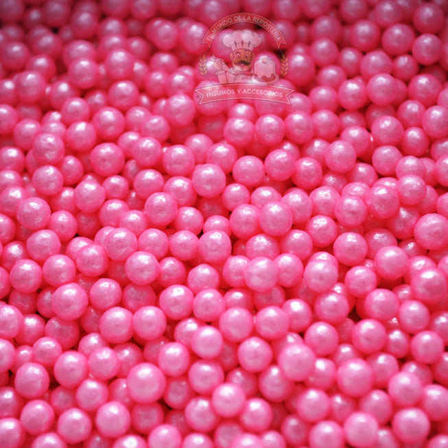 Gragea Perlada Mediana #6 Rosa Pastel 100gr