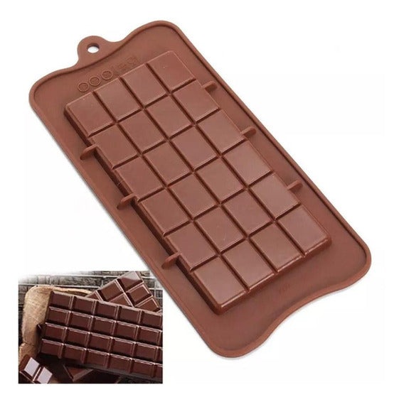 Molde Silicon Barra De Chocolate Grande