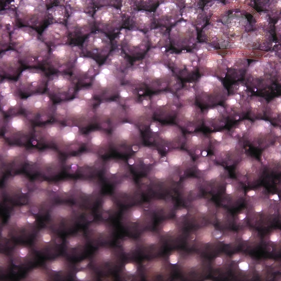 Gragea Diamantada Lila Mediana 100Gr
