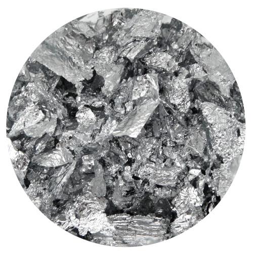 Hoja Decorativa Plateada Bote 3gr