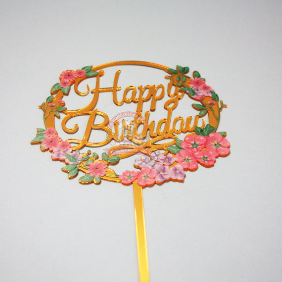 Cake Topper Para Decoracion Happy Birthday Modelo 42