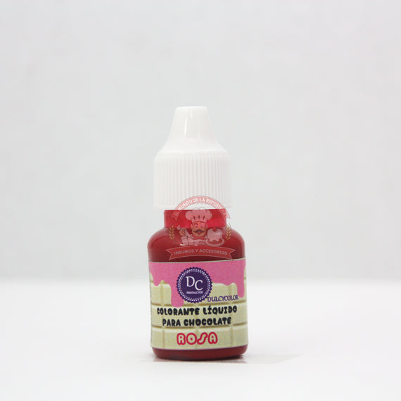 Color Liquido Para Chocolate Gotero 10 Ml Rosa