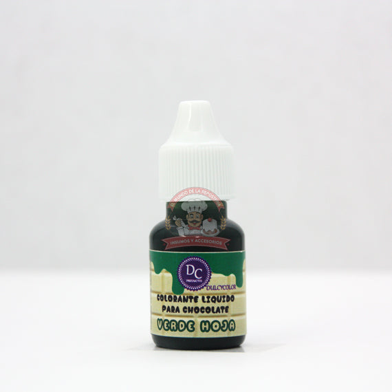 Color Liquido Para Chocolate Gotero 10 Ml Verde Hoja