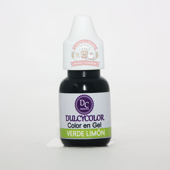 Color En Gel Gotero 10 Ml Verde Limón