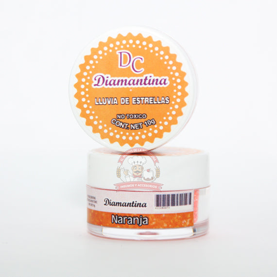 Diamantina 10Gr Color Naranja