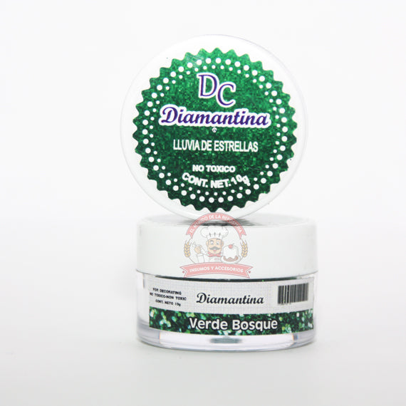 Diamantina 10Gr Color Verde Bosque