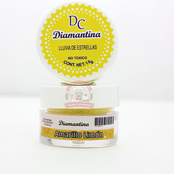 Diamantina 10Gr Color Amarillo Limon