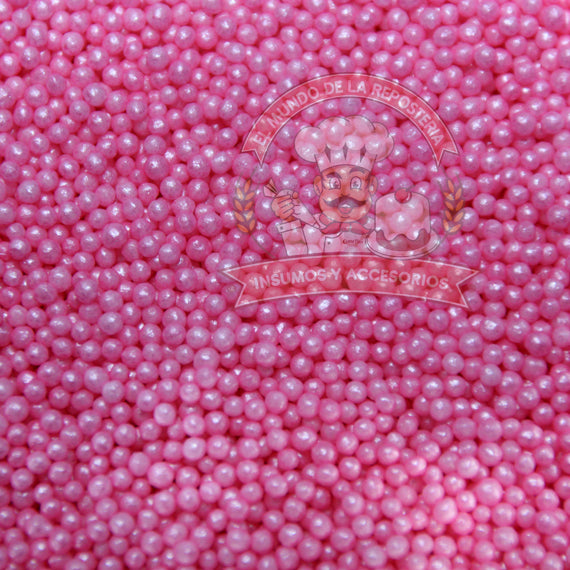 Gragea Perlada Mini #2 Rosa Pastel 100gr