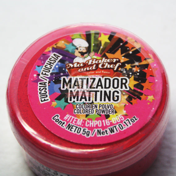 Matizador En Polvo Mate Color Fucsia 6Gr