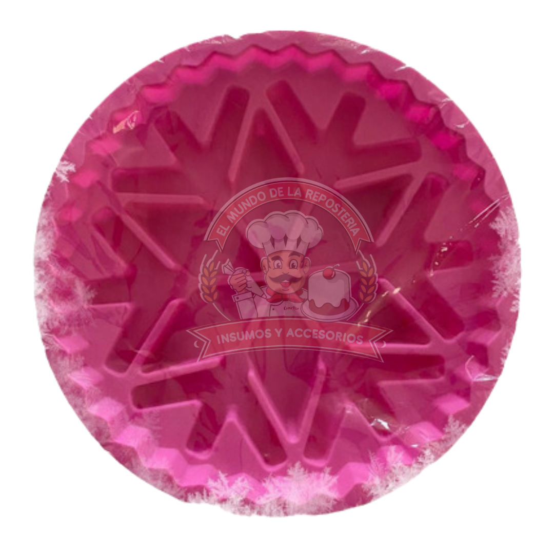 Molde De Silicon Copo Nieve Gigante 27 Cm