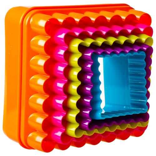 Set Cortadores / Galleta Cuadrado 5 Pzs