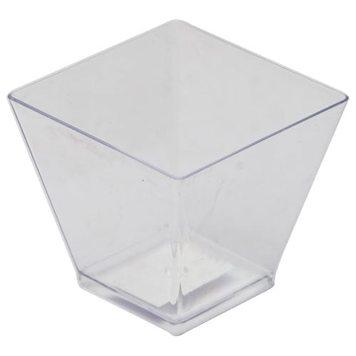 Vaso Postre Mini Piramide Cristal Paquete 10 Piezas
