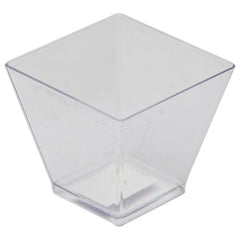 Vaso Postre Mini Piramide Cristal Paquete 10 Piezas