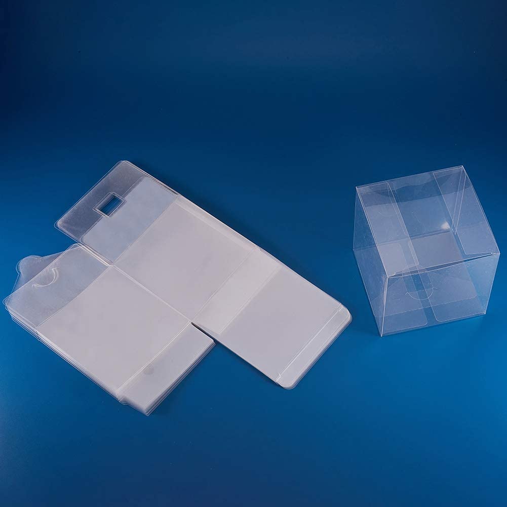 Contenedor Forma Cubo Transparente 8x8x8cm