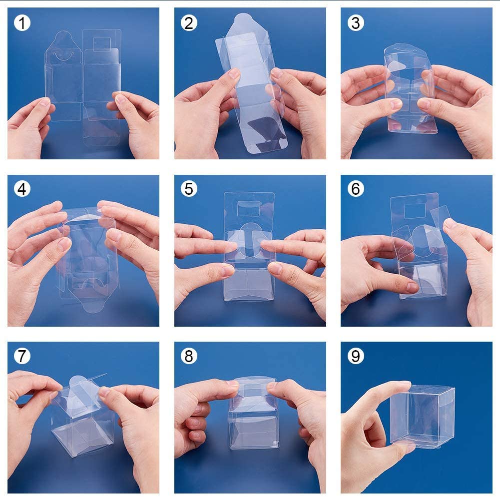 Contenedor Forma Cubo Transparente 8x8x8cm