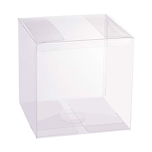 Contenedor Forma Cubo Transparente 8x8x8cm