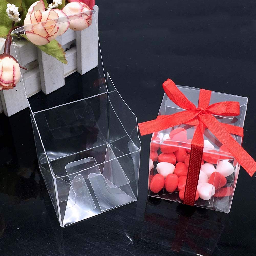 Contenedor Forma Cubo Transparente 8x8x8cm