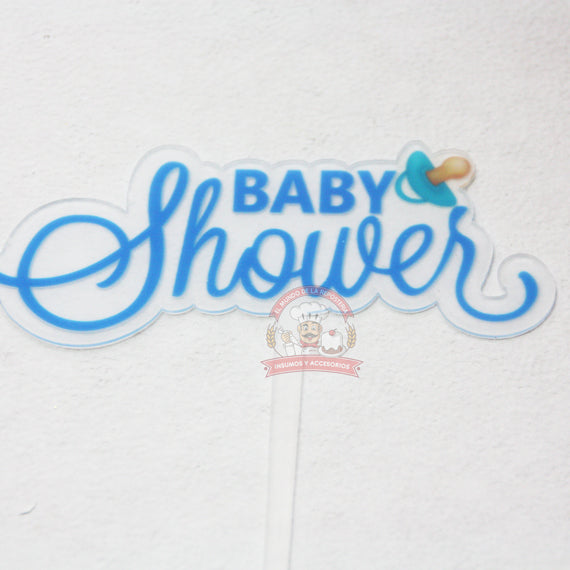 Deco Acrilico Baby Shower Azul