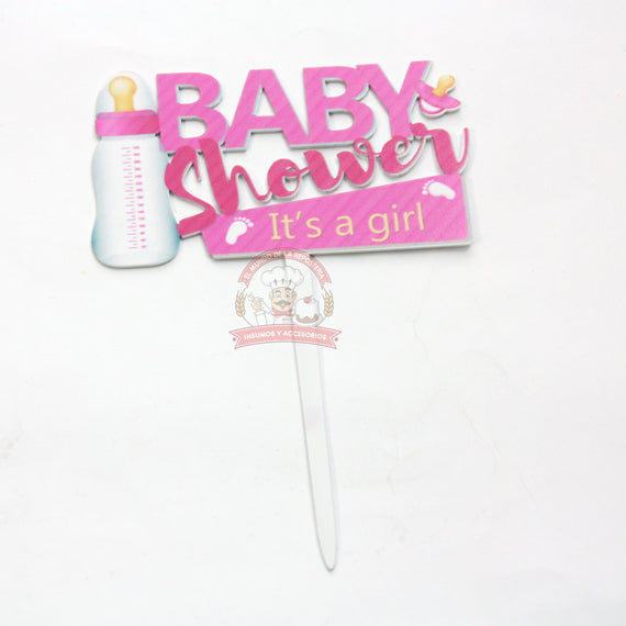 Cake Topper Baby Shower "Its A Girl"