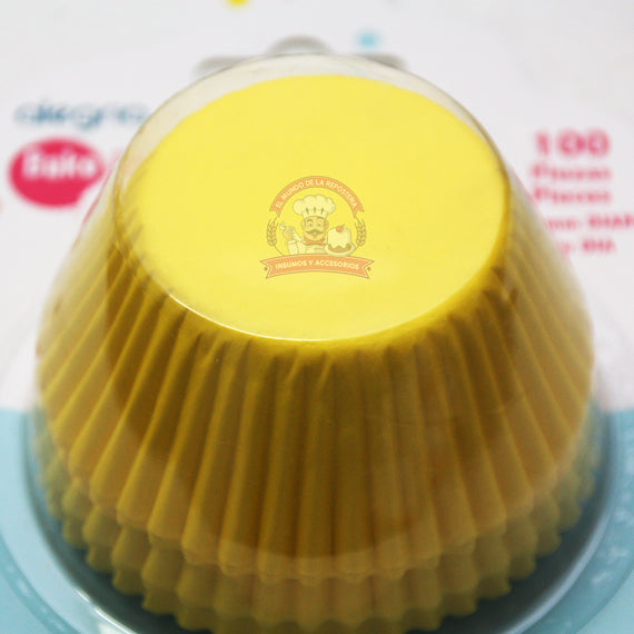 Capacillo Estandar Amarillo, 100 Piezas