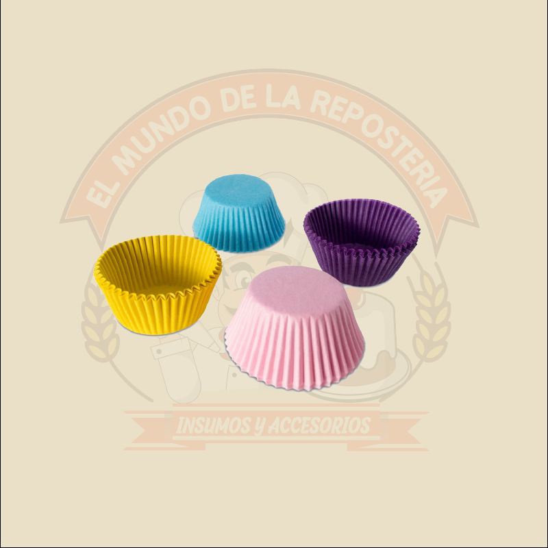 Capacillo # 73 Colores  P/Cup Cake Horneable Sn Carlos/40Pzas