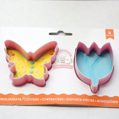 Set Cortador Mariposa Y Flor 2 Piezas