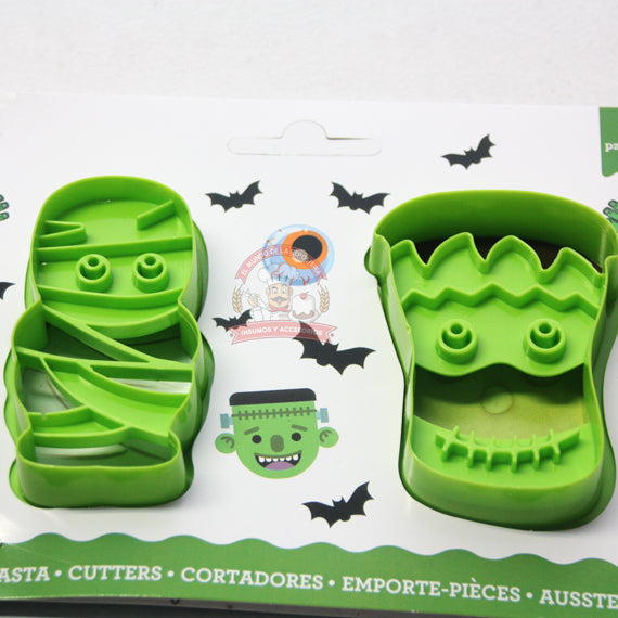 Cortador/Marcador Momia  y Frankeinstein 8x6cm