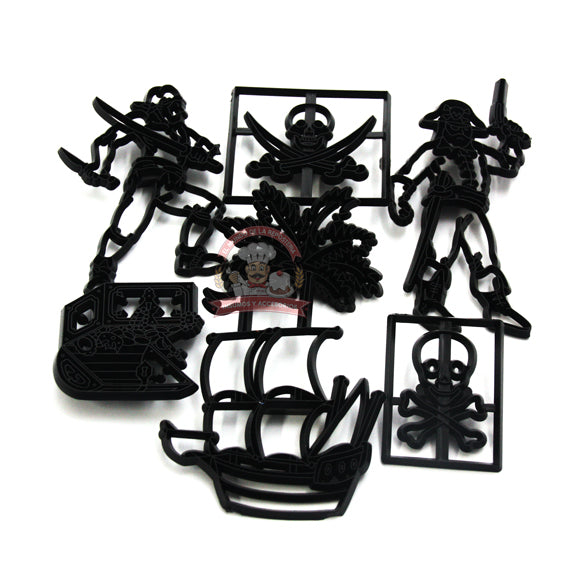 Marcador Plastico Piratas 7 Piezas (7-12cm)