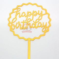 Cake Topper Happy Birthday 8