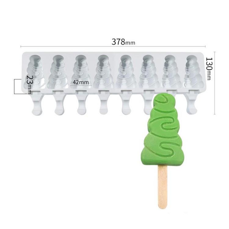 Molde Silicon Paleta Pino 8 Cavidades